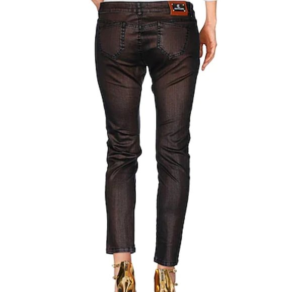 CRISTINAEFFE Denim bronze coated pants, size 31 - Picture 2 of 3